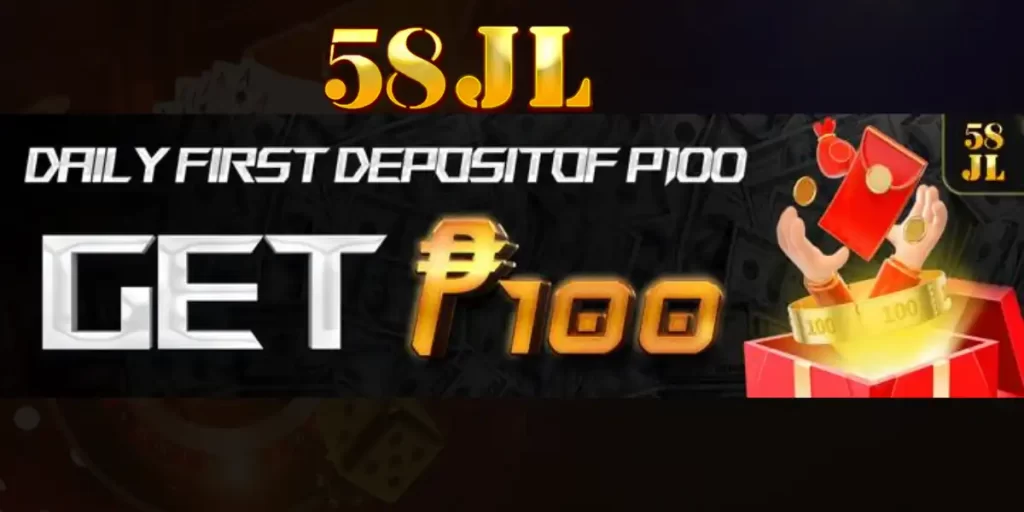 58JL Get up to ₱100 for free on your first daily deposit